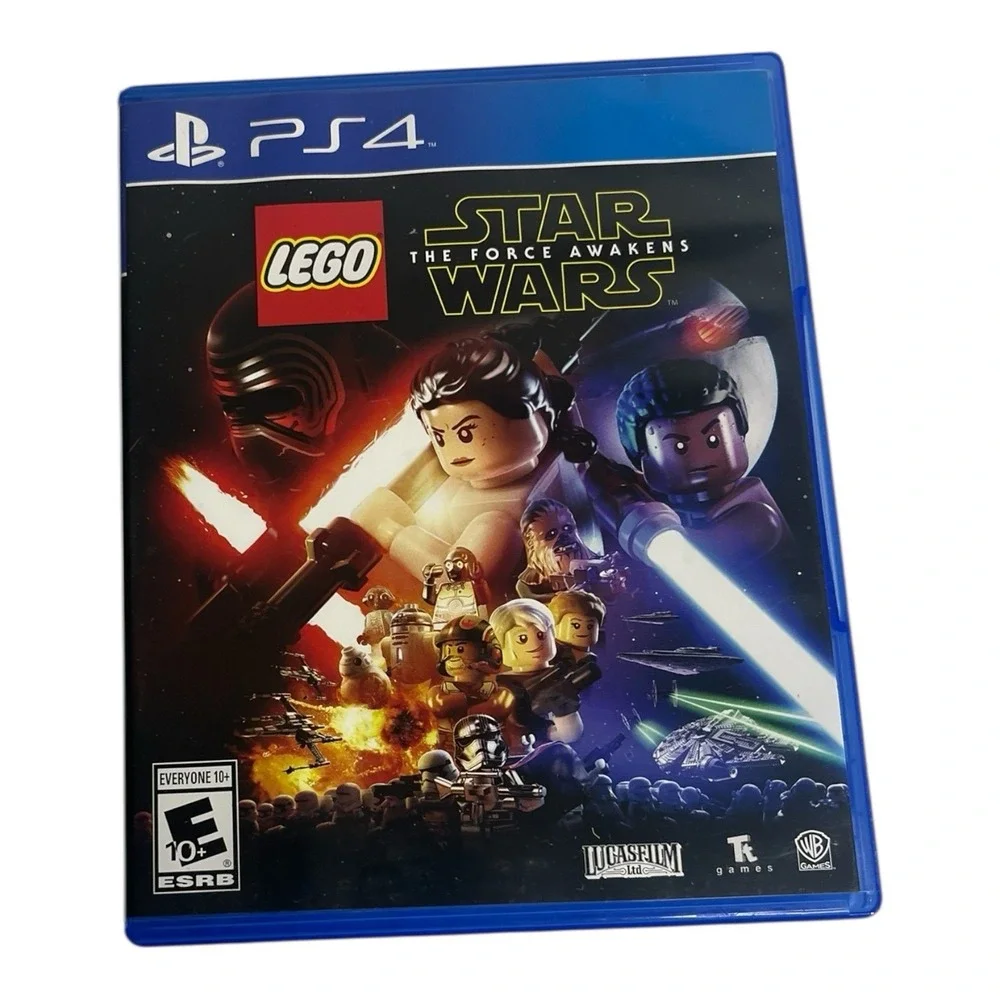 Sony PlayStation 4 PS4 Lego Worlds & Star Wars Force Video Game Bundle Lot CIB